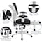 Flash Furniture Office Chair, Mesh, Black Mesh/White Frame HL-0001-WH-BK-GG - alternate 2